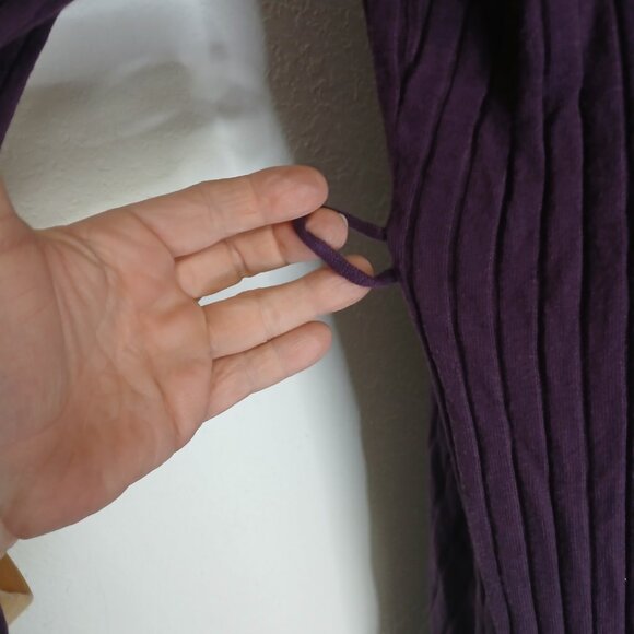 UGC Time & Tru Maroon Long Button down sweater size 20 - Picture 3 of 13